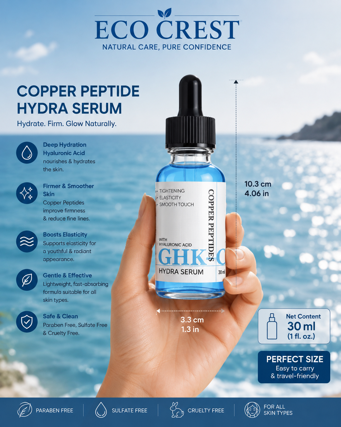 ECO CREST - Copper Peptide Hydra Serum
