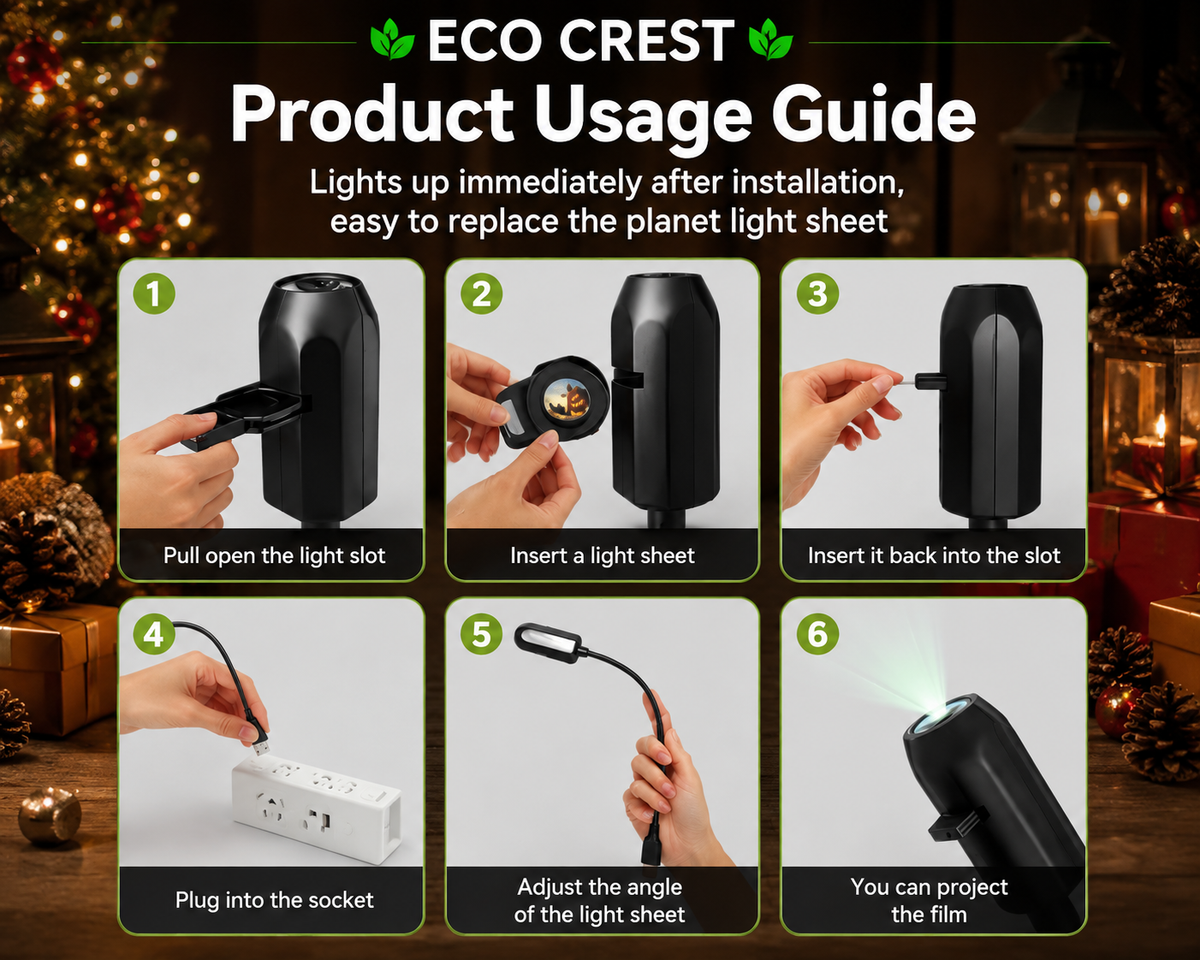 ECO CREST - Halloween LED Projection Lamp