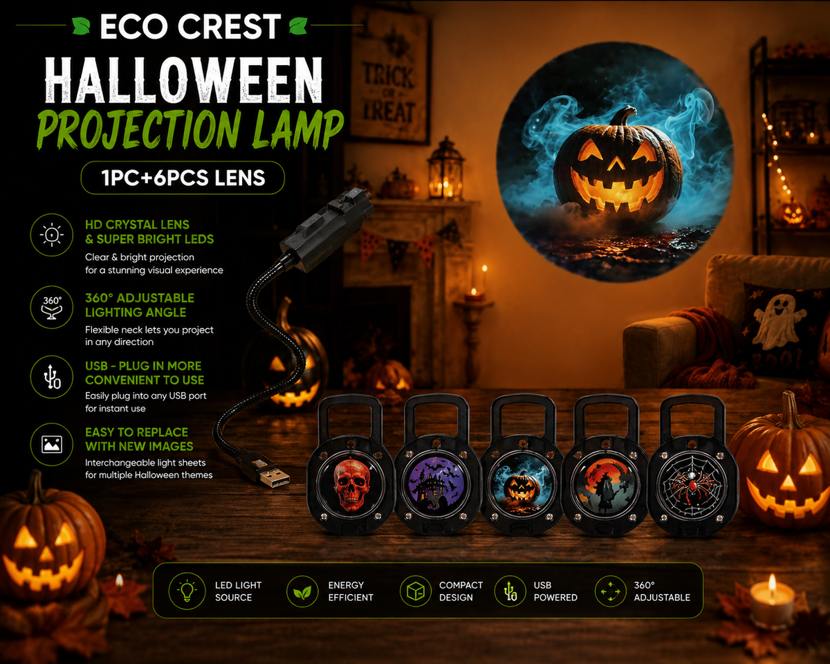 ECO CREST - Halloween LED Projection Lamp