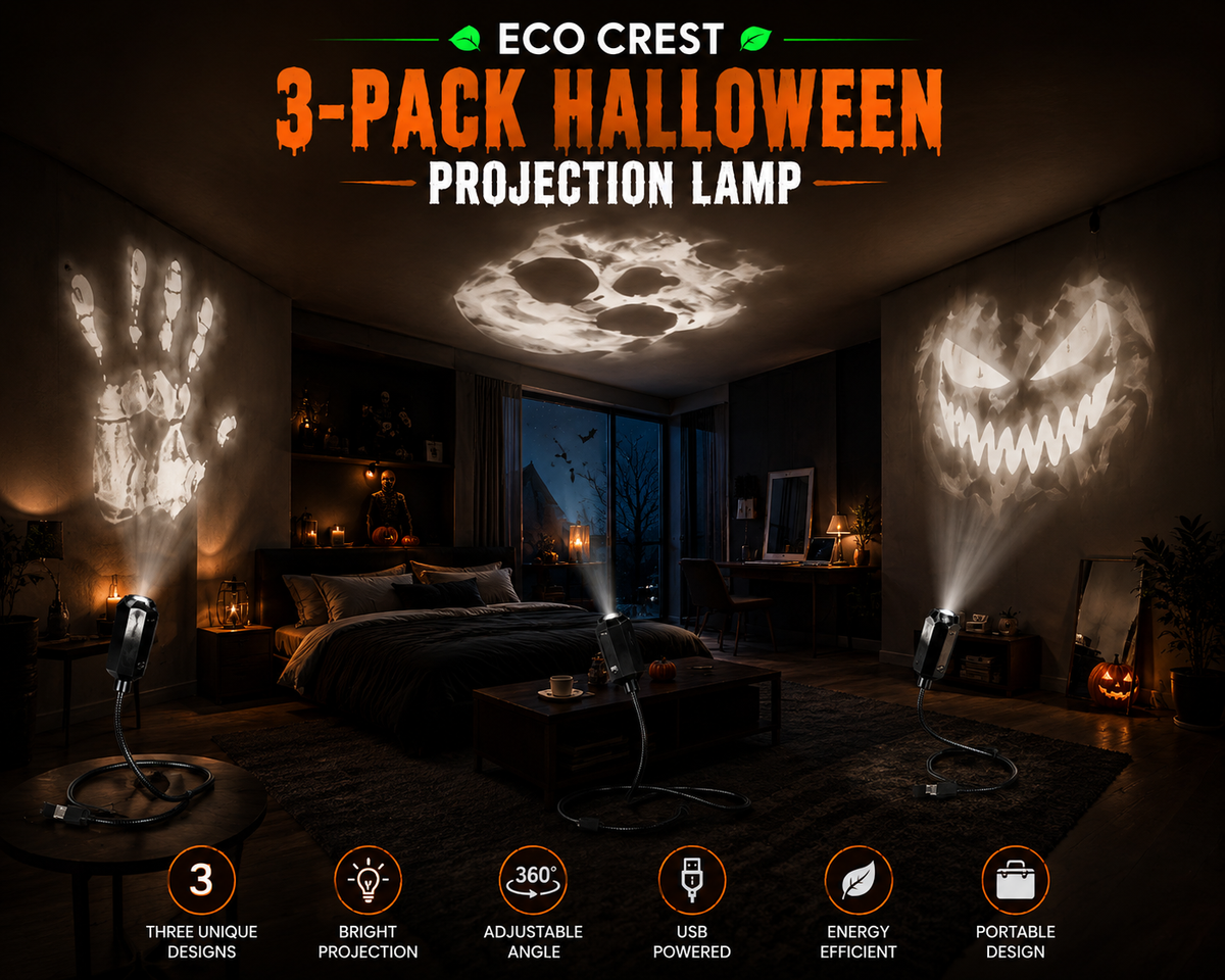 ECO CREST - Halloween LED Projection Lamp