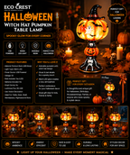 ECO CREST - Halloween Witch Hat Table Lamp