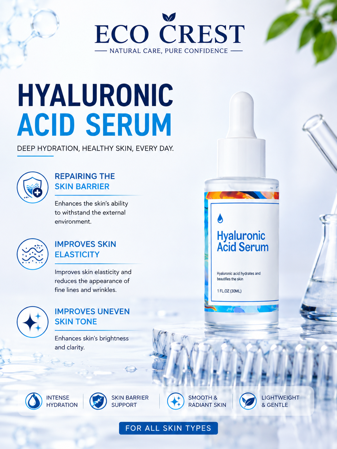 ECO CREST - Hyaluronic Acid Hydrating Serum