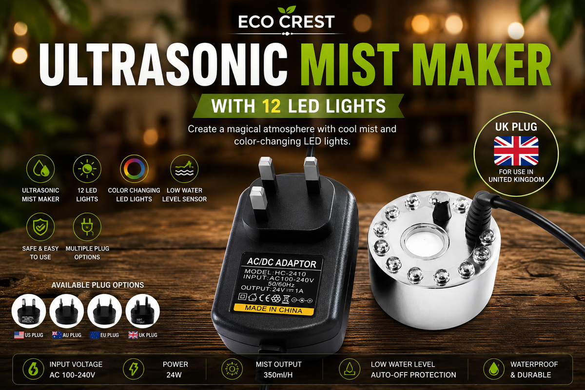 ECO CREST - LED Ultrasonic Mist Maker