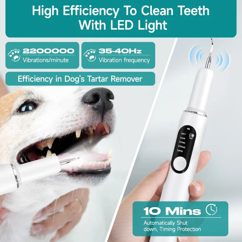 ECO CREST - Dog & Cat Dental Cleaning Tool with LED Light