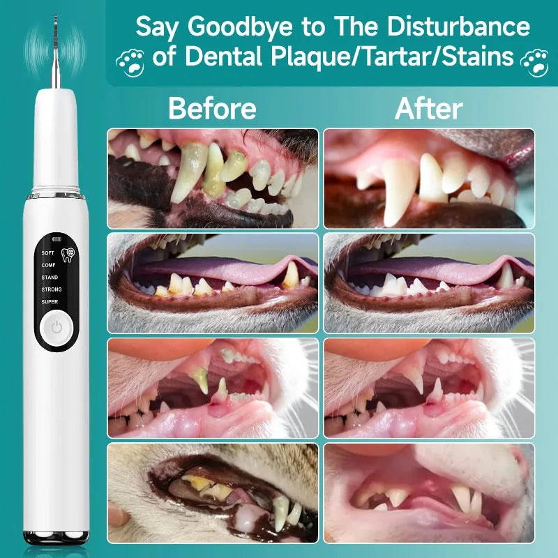 ECO CREST - Dog & Cat Dental Cleaning Tool with LED Light