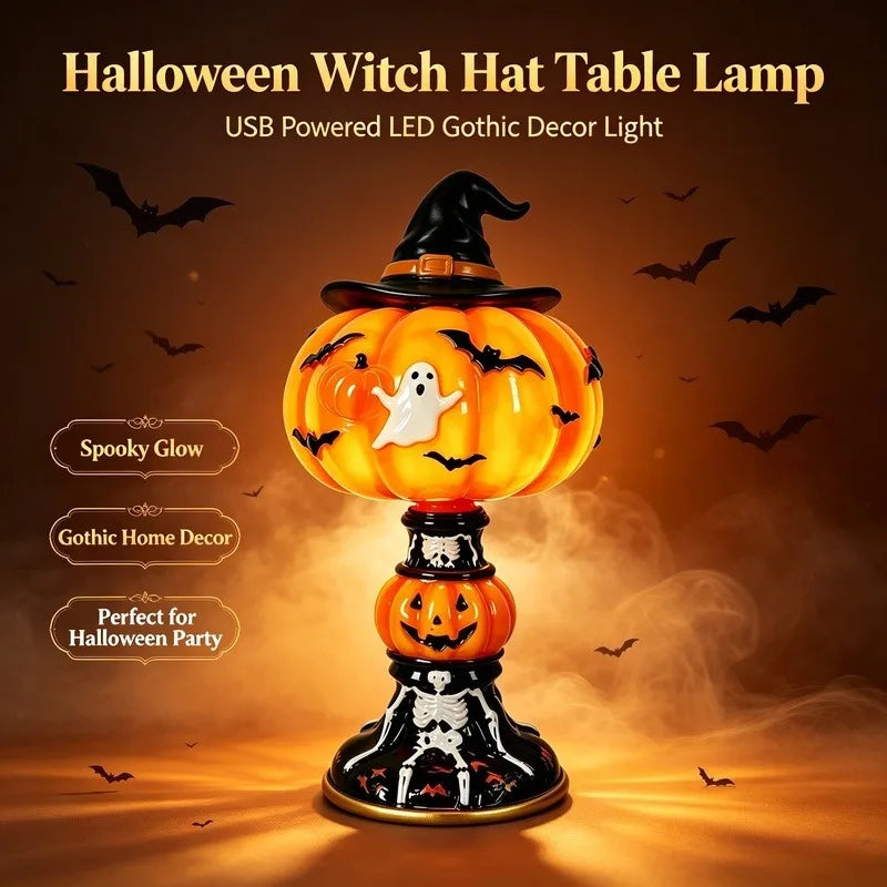 ECO CREST - Halloween Witch Hat Table Lamp