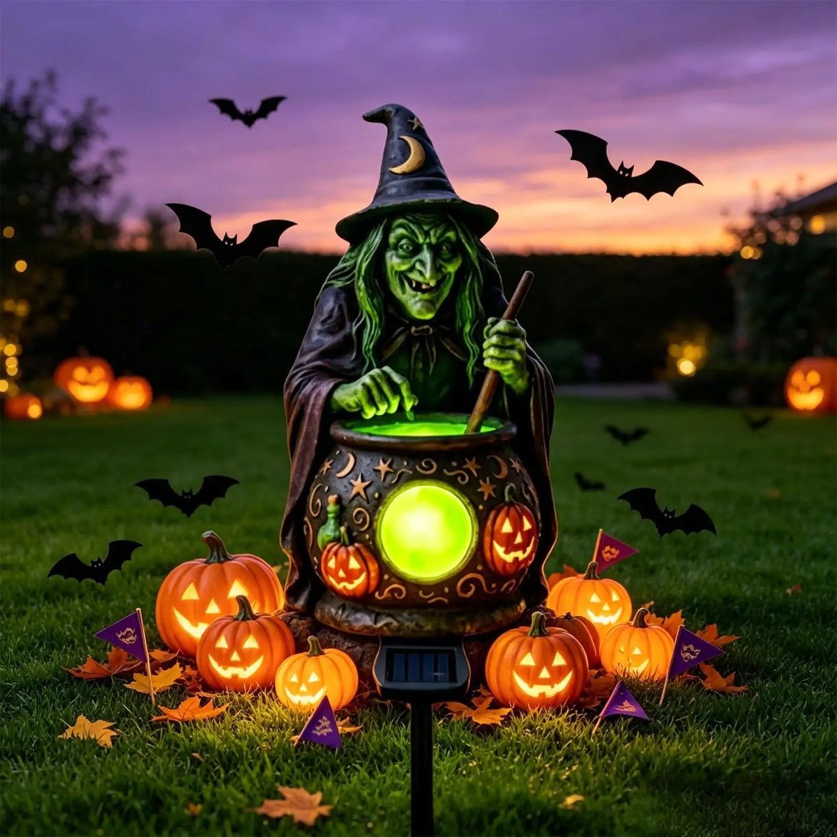 ECO CREST - Witch Cauldron Solar Light
