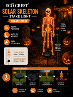 ECO CREST - Solar Skeleton Stake Light