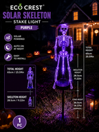 ECO CREST - Solar Skeleton Stake Light