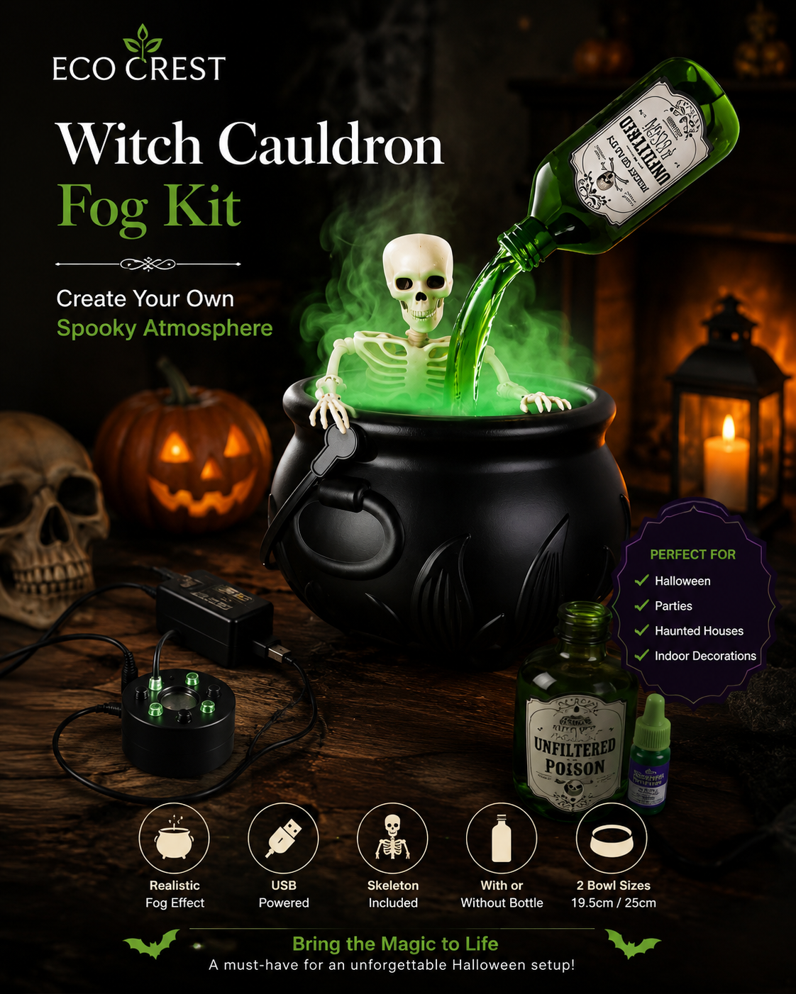ECO CREST - Witch Cauldron Fog Kit