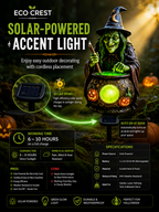 ECO CREST - Witch Cauldron Solar Light